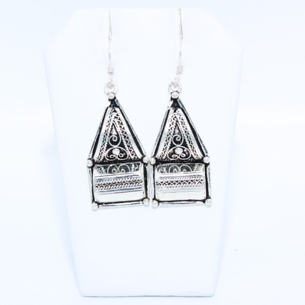Berber Silver Earrings 🌄